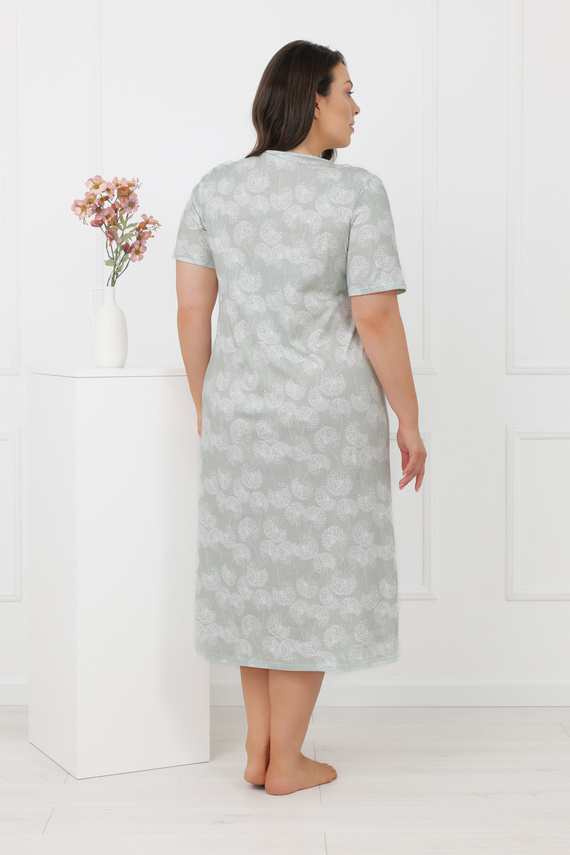 Дамска нощница Eleni Italian Fashion 100% памук, къс ръкав