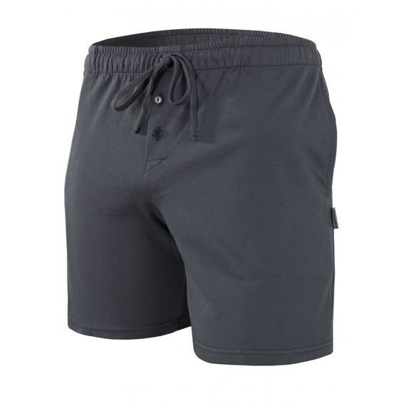 Къс пижамен панталон Milo 2 Sesto Senso, гладък, графитен