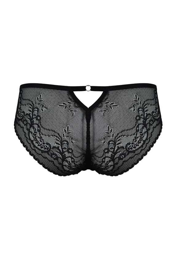 19236 Feel Panties Milano Black – дантелени, чувствени дамски бикини