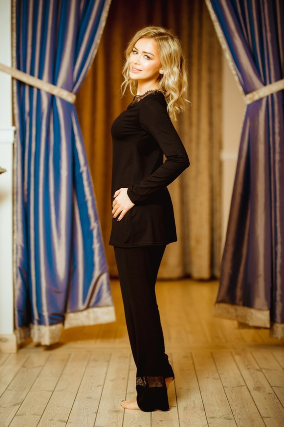 Aride Дамски пижамен комплект Kalimo - екрю