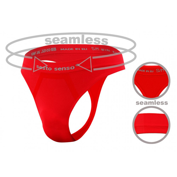 CL13 Мъжки безшевни прашки Sesto Senso червени