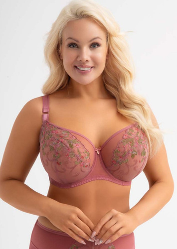 Gorsenia G028 Elora сутиен soft с бродерия, силна опора за голям бюст
