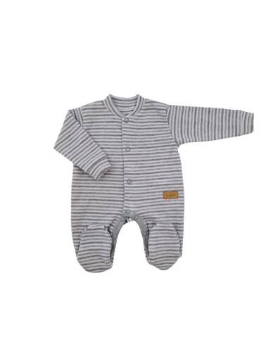 Памучен клоун "Lines" Terjan - сив