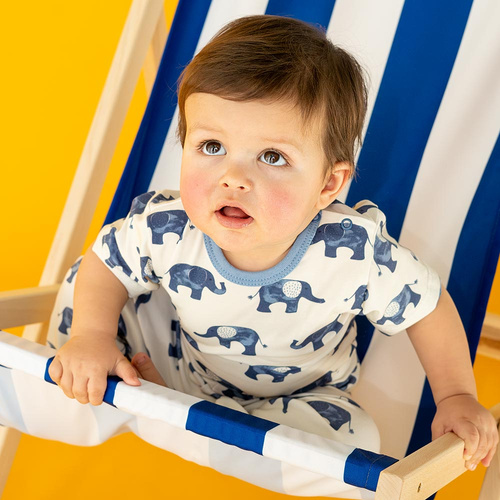 Боди слонче с къс ръкав Eevi - екрю