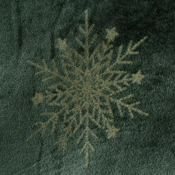 Коледно одеяло Eurofirany зелено – меко микрофибърно одеяло, 240 г/м²