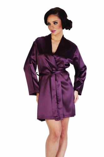 797 Дамски халат Classic Forex - слива/слива