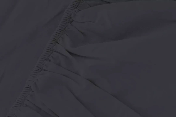 Микросатенен чаршаф с ластик Poly Detexpol гладък и удобен black