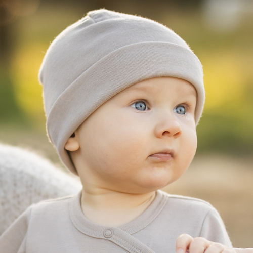 Мериносова шапка от мериносова вълна Eevi - бежова