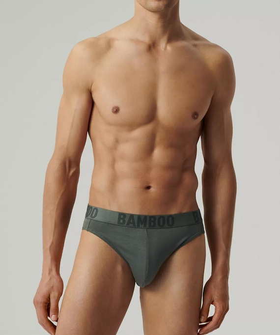 3MP-199 Slipy męskie Atlantic -khaki-czarny-beżowy