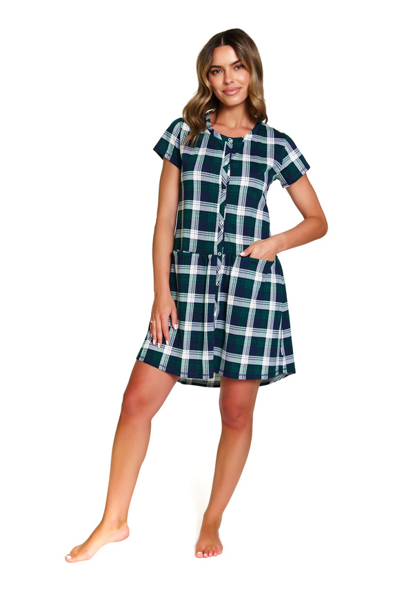 9444 Doctor Nap – Нощница за бременни и кърмачки от памук | Полско производство - смарагд