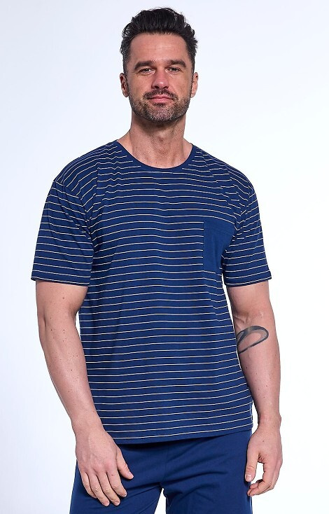 325/175 Мъжка пижама Lagoon Cornette, тъмносиня