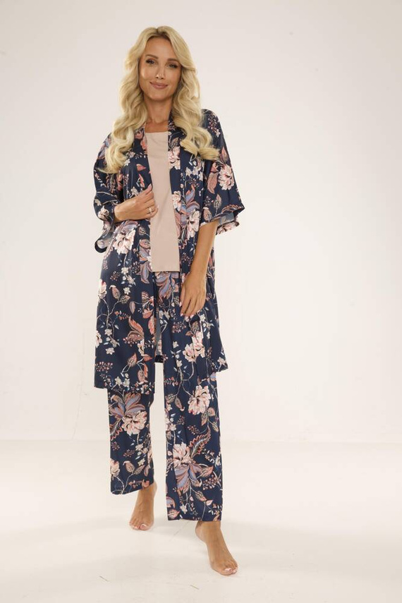 722 Lurdes Дамска пижама De Lafense - тъмносиня