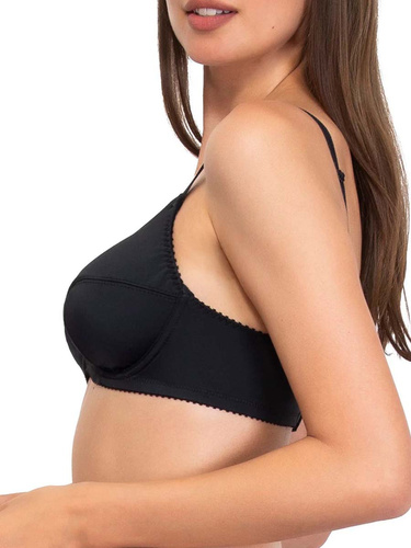 Donna 1962 Мек сутиен с банели от микрофибър, памук, черен