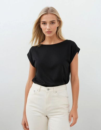 Дамска тениска Norilla Eldar 95% памук свободна лодка ръкав