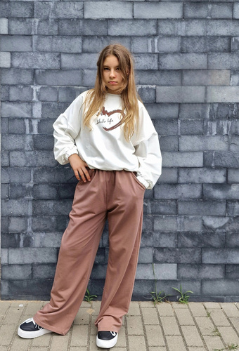 Gaja Детски суичър Bambarillo ecru| Еластичен памучен суичър