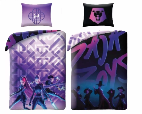 Спален комплект K-POP Demon Hunters 05 Halantex 140x200 микрофибър + 70x90