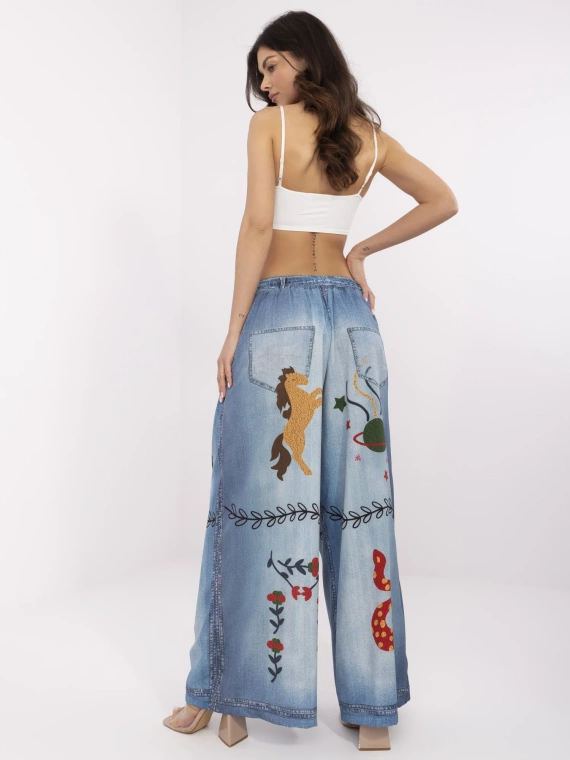 DHJ-SP-19183-9.54 Дамски панталон Paris blue