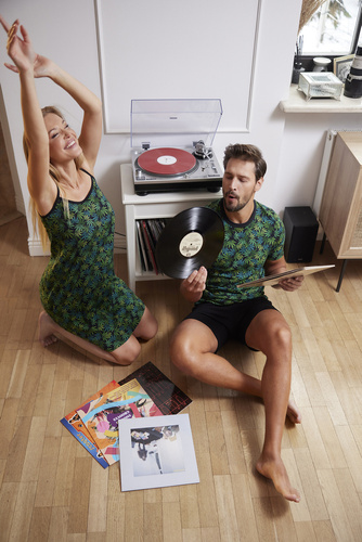 Прохладна нощница, тясна презрамка Италианска мода - принт