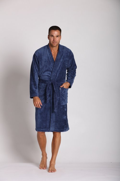 391 Мъжки халат за баня Hugo De lafense - деним
