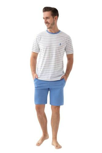 808 Мъжка пижама Luna - синя