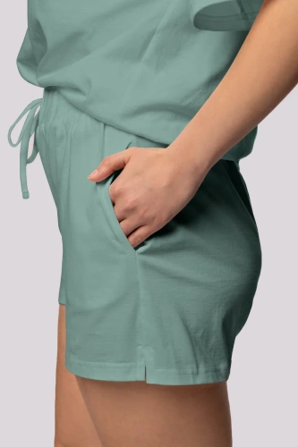 Дамска пижама Bliss с къс ръкав Mona маслиненозелена