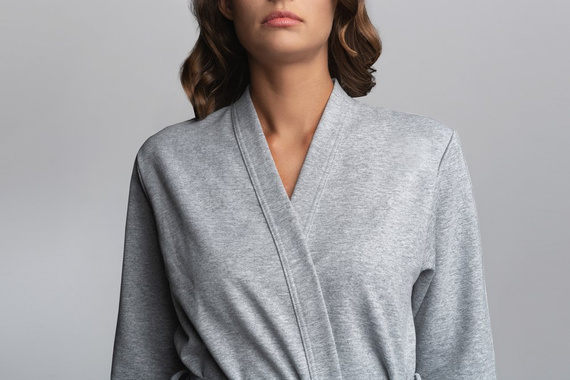 Kalia Дамски халат с 3/4 ръкав Италианска мода - розов