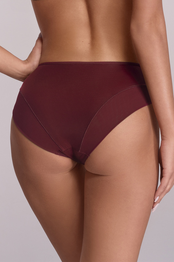 2196 Винени слипове Ava – класически слипове с бродерия и тюл