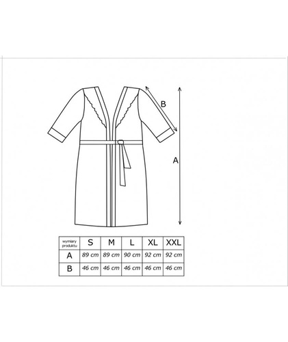 Дамски халат Mari Donna - екрю