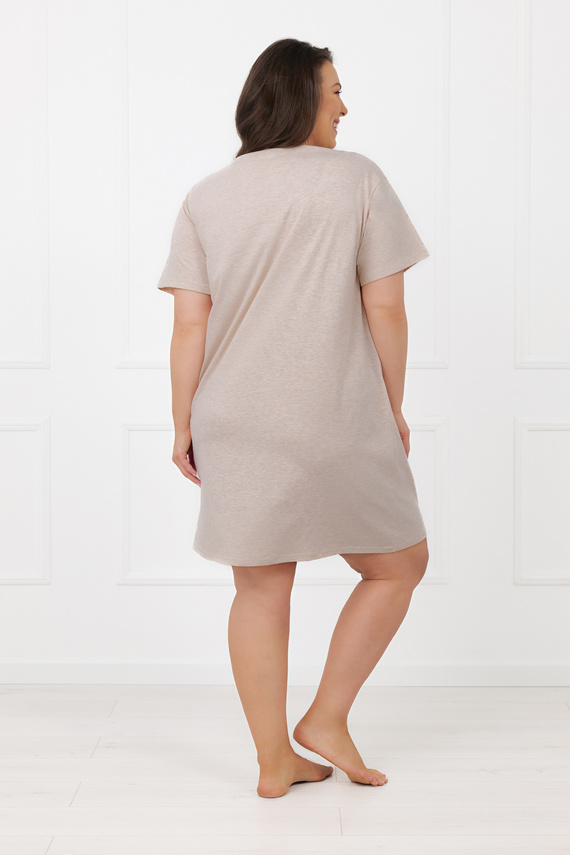 Дамска нощница Shiba Italian Fashion 100% памук къс ръкав