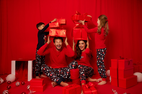 Makala Детска пижама Италианска мода - червена/принт 