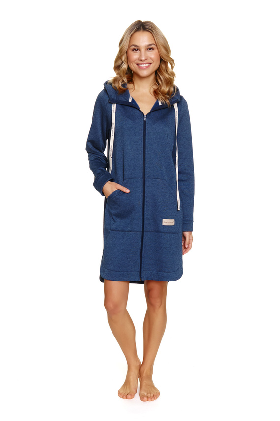 7228 Дамски халат Doctor Nap - индиго меланж