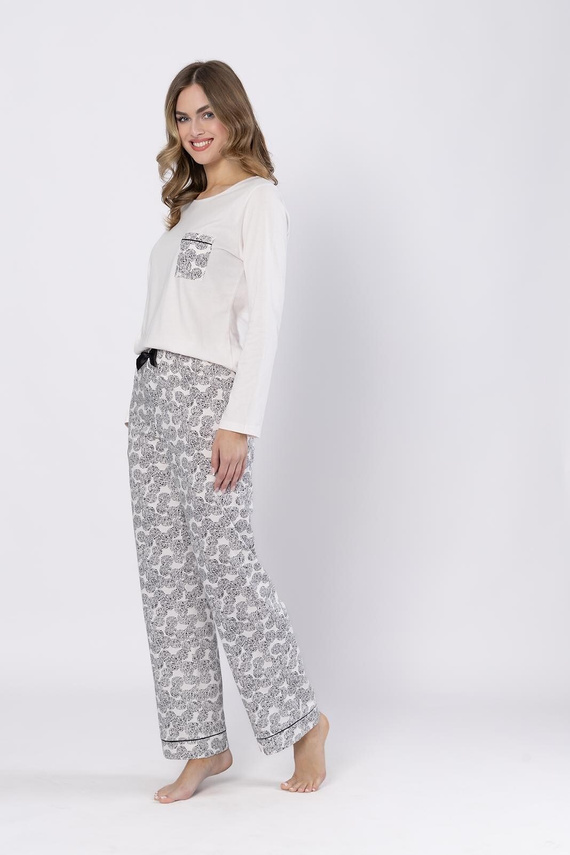 Пижама Baśka 1698 Leveza, черна - класическа, от две части, удобна