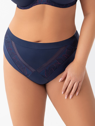 K 971 Astrid Дамски бикини Gorsenia - тъмно синьо, дантела и тюл
