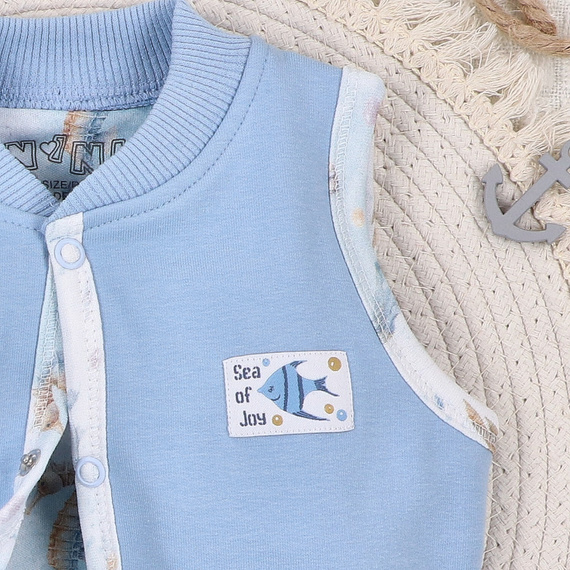 ABN-5458 Sea Of Joy Nini жилетка – органичен памук, удобно закопчаване