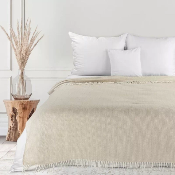 Каре 7 Кувертюра с ресни еврозавеси бежово