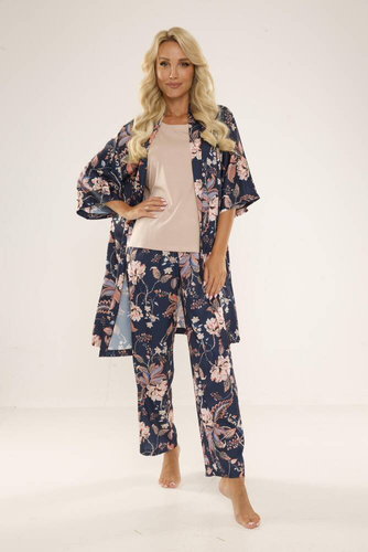 722 Lurdes Дамска пижама De Lafense - тъмносиня