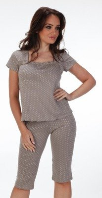 дамска пижама 919 Dots - mocca