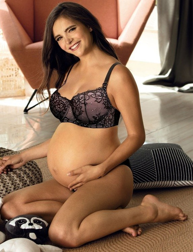 3050 Lupoline подплатен сутиен за кърмачки - черен