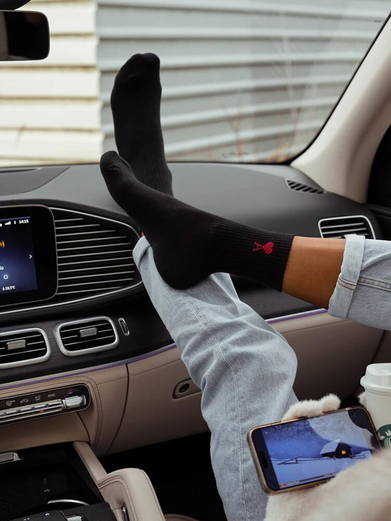 0200-135 Дамски чорапи Amor Milena - черни