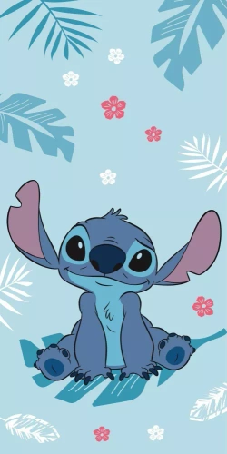 Lilo and Stitch Детска памучна плажна кърпа Kids25 | Дисни | За плажа и басейна Jerry Fabrics