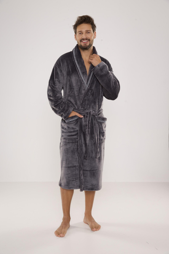 716 Мъжки халат Rafael De lafense - графит