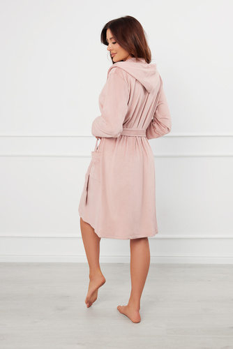 Дамски халат Akara Италианска мода - прахово розово