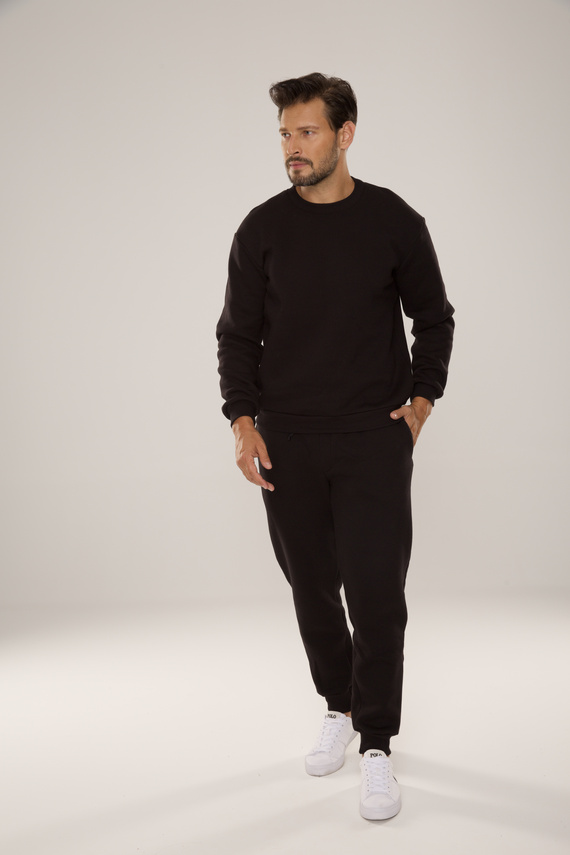 813 Indigo Мъжки спортен костюм от De Lafense - черен