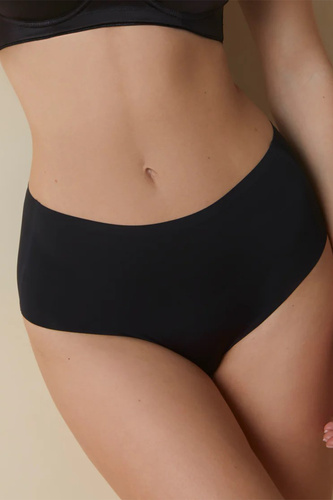 503 Дамски слипове Maxi Braga Selene, черни - с висока талия, безшевни, оформящи