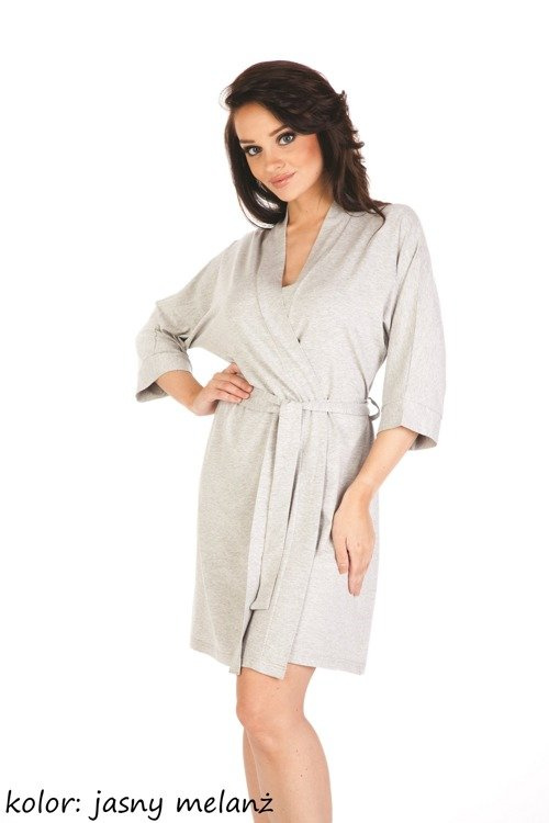871 / 529 Виза дамски халат Forex - светъл меланж