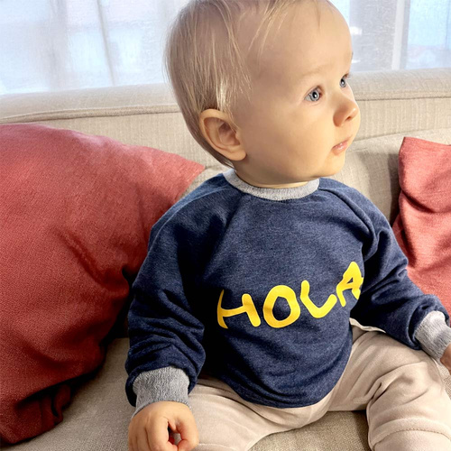 Суичър Hello World Eevi - тъмносин