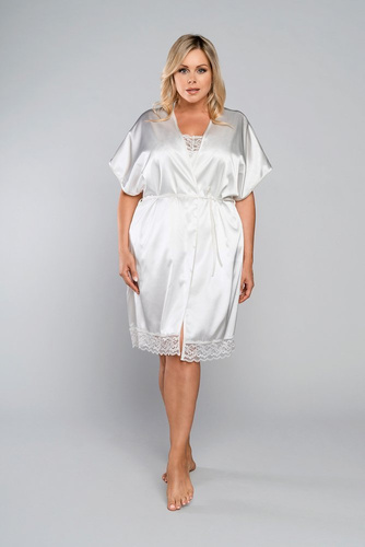 Touch Халат за баня с къс ръкав Италианска мода - екрю