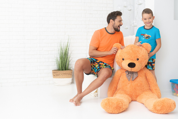 Пижама за момчета с къс ръкав Comic, панталон Италианска мода - тюркоаз/принт