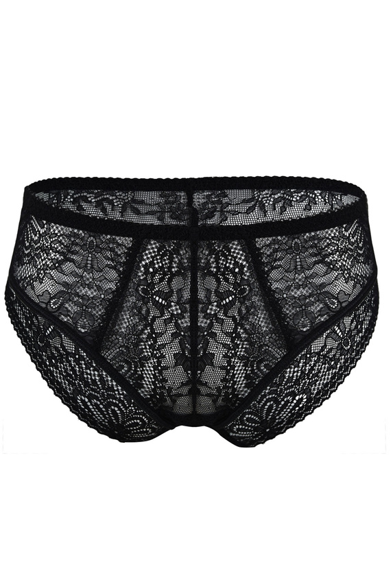 19237 Fancy Milano Panties Black – дантелени, чувствени дамски бикини