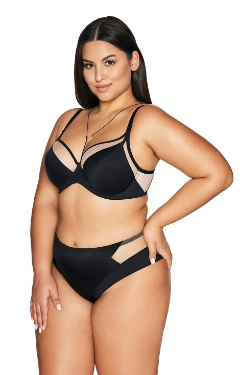 2136 Мек сутиен Ava - черен 